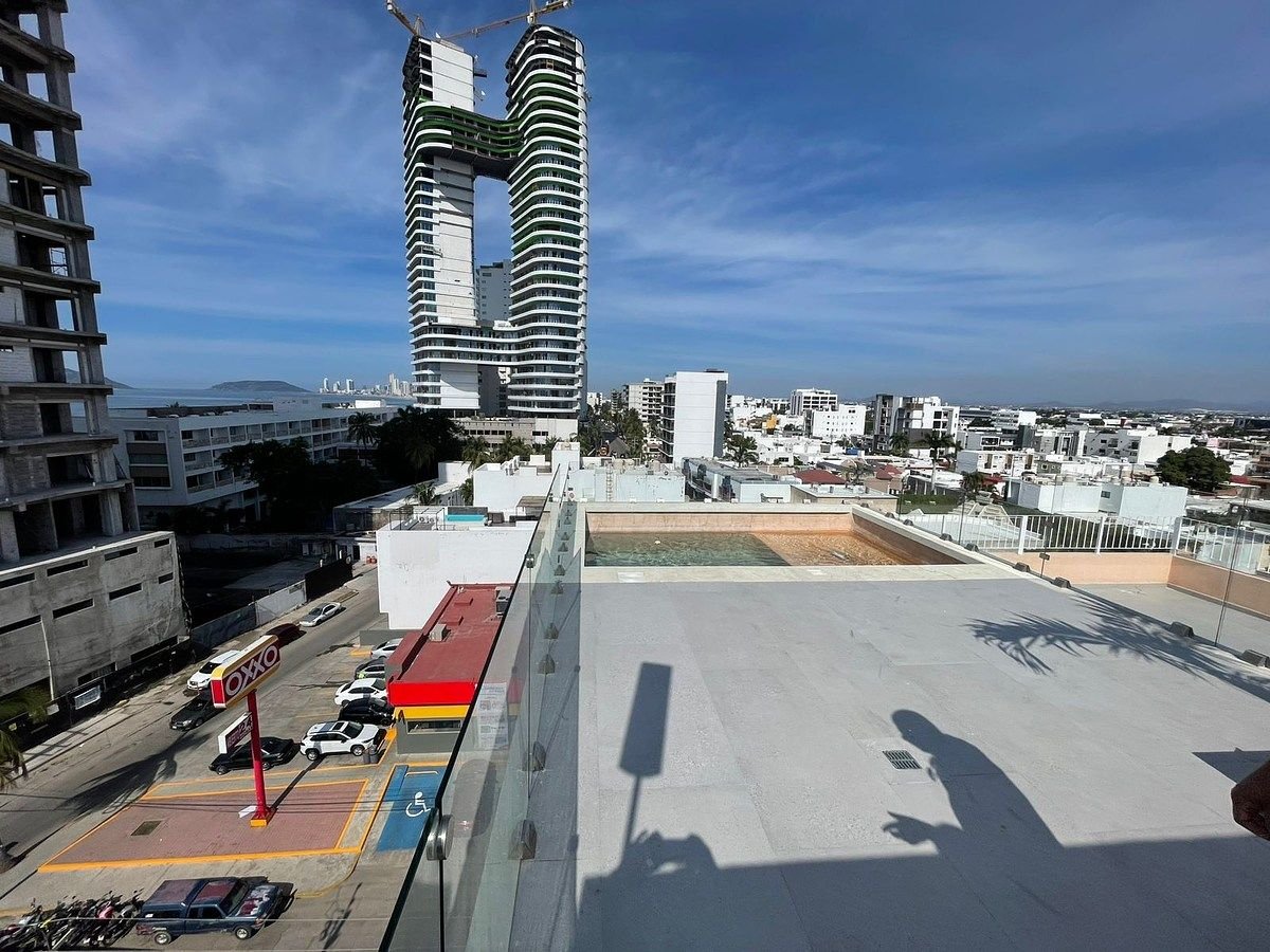 Roof garden y terraza del departamento en Torre Marivento vista panorámica