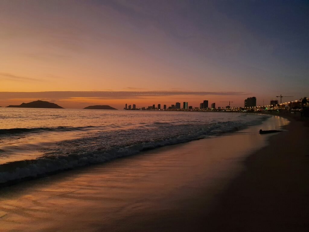 Vista del Malecón de Mazatlán.